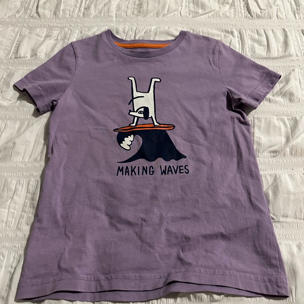 Mini Boden purple shirt